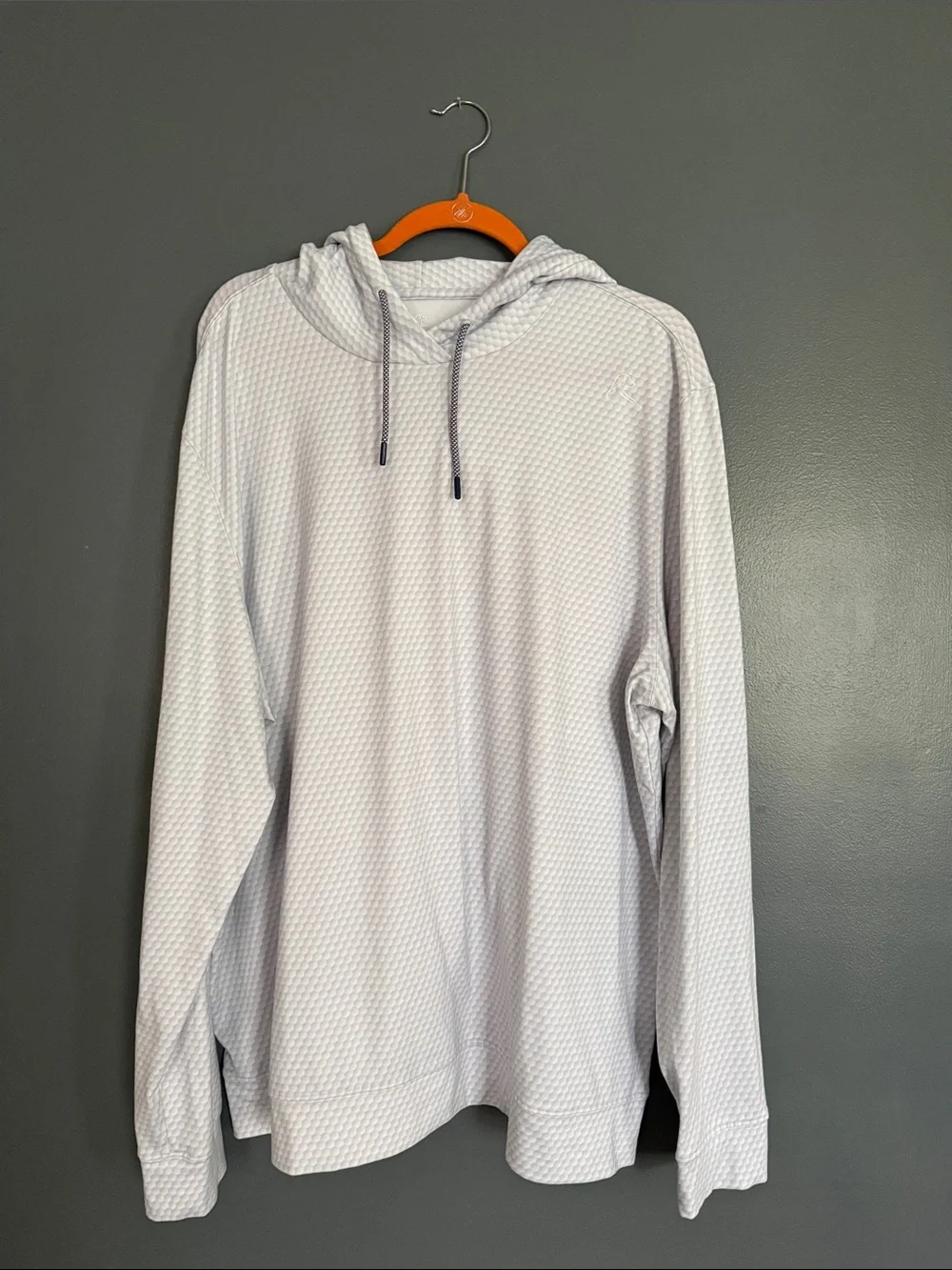 Rhoback Light Gray Textured Hooded Pullover - Picture 1 of 3